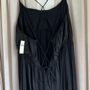 NWT Anthropologie lace up side slit dress